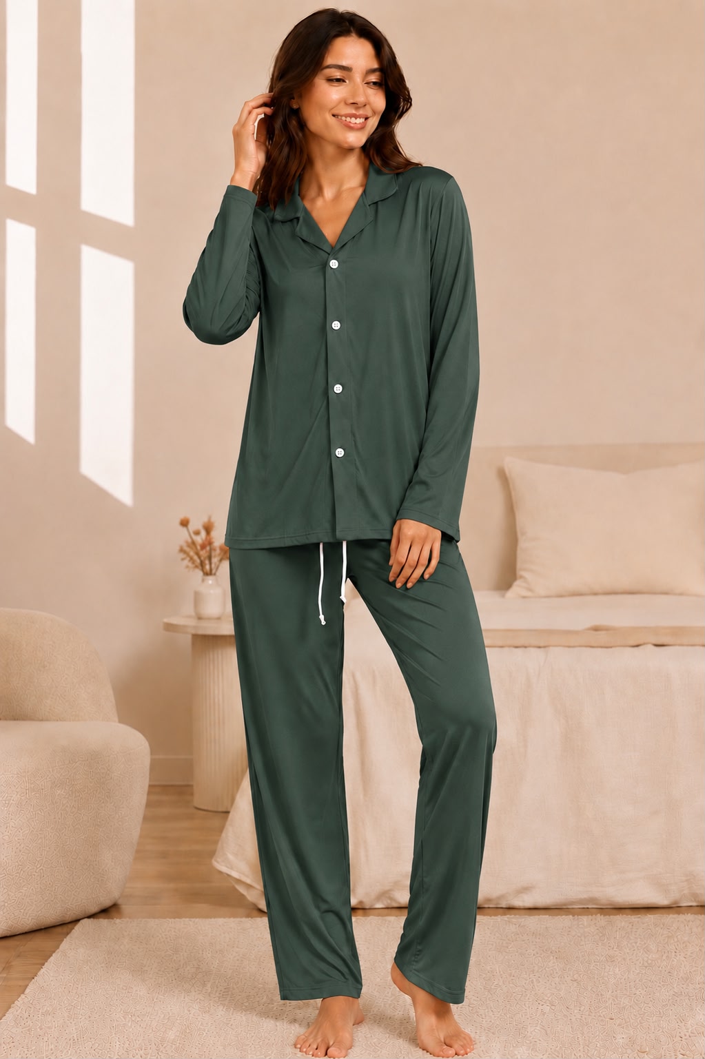 PandaFitWear Essential Stretch Night Suit | Ultra Soft & Comfortable Sleepwear