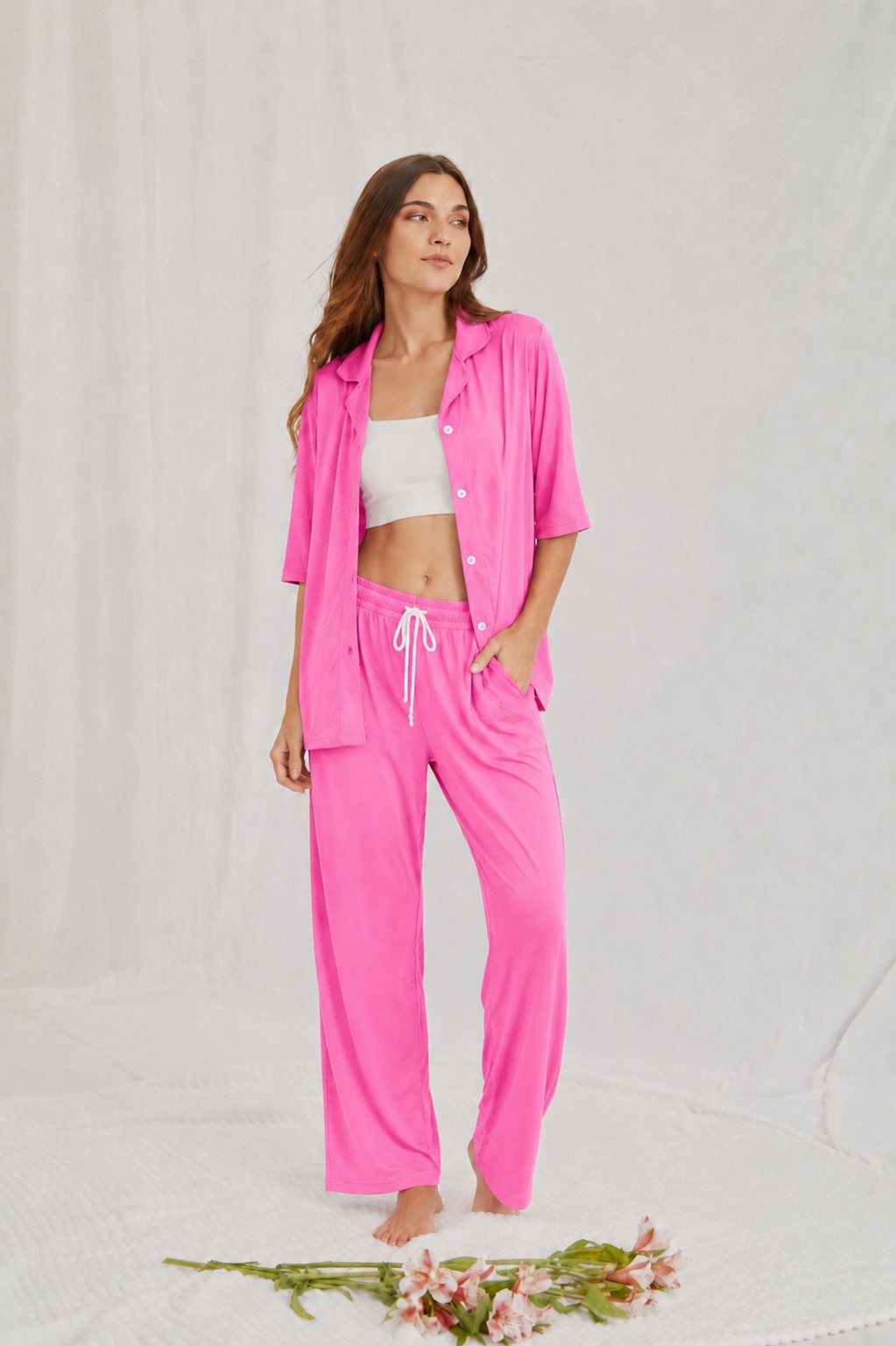 PandaFitWear Essential Stretch Night Suit | Ultra Soft & Comfortable Sleepwear