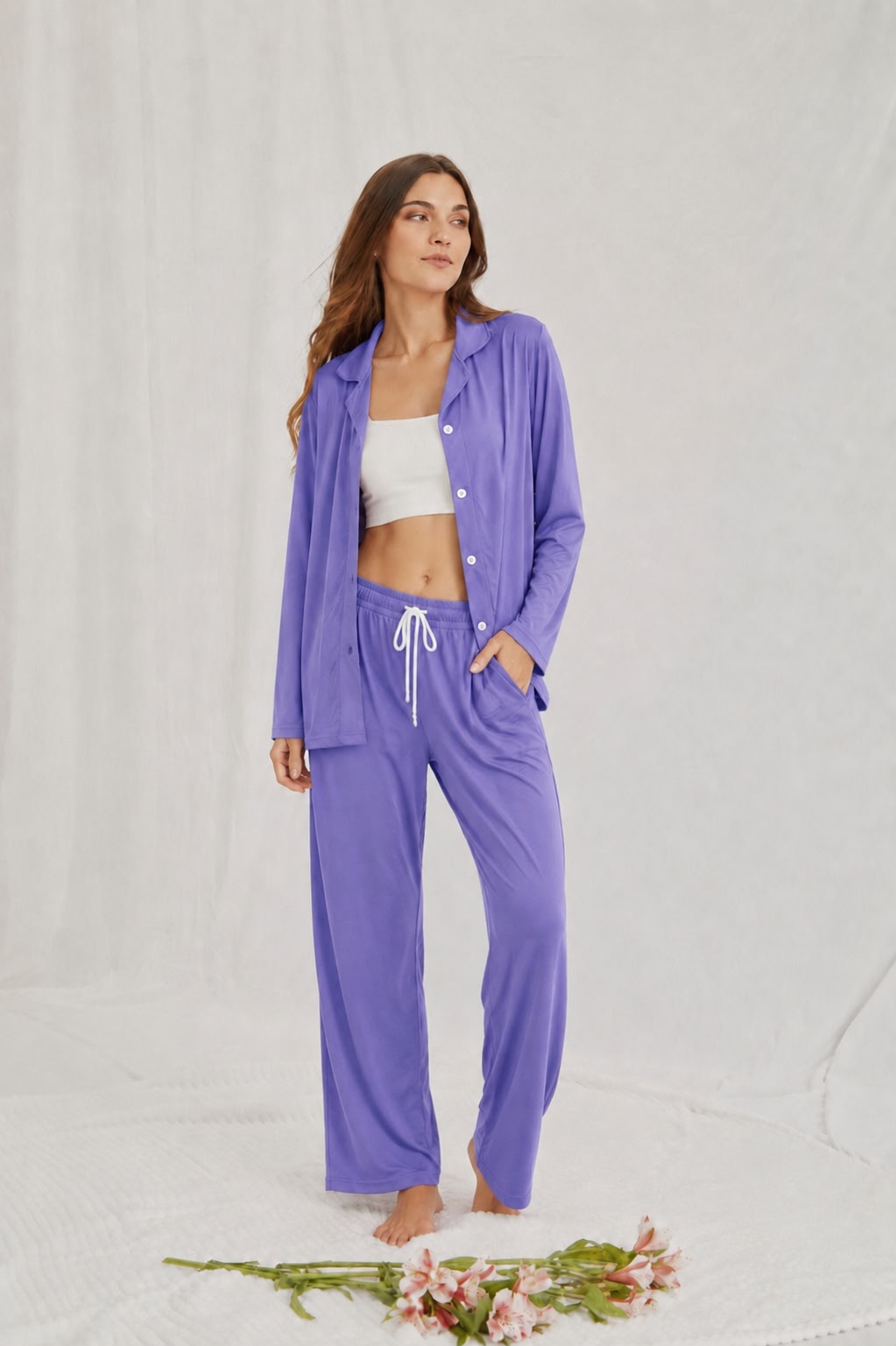 PandaFitWear Essential Stretch Night Suit | Ultra Soft & Comfortable Sleepwear