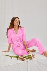 PandaFitWear Essential Stretch Night Suit | Ultra Soft & Comfortable Sleepwear